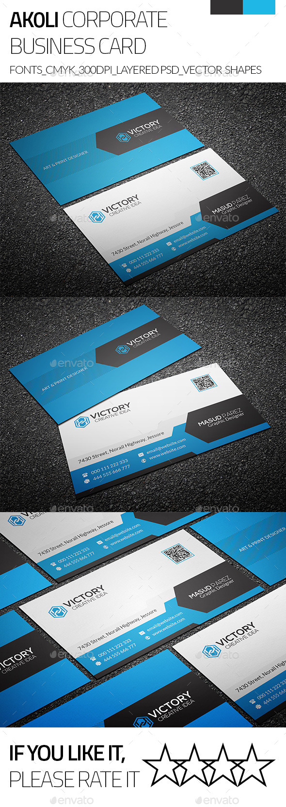 GraphicRiver Akoli & Creative Business Card 9243436 GraphicRiver Akoli & Creative Business Card 9243436