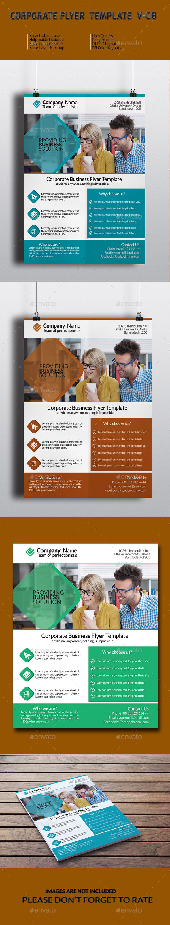 GraphicRiver Corporate Business Flyer Template V-08 9243484 GraphicRiver Corporate Business Flyer Template V-08 9243484