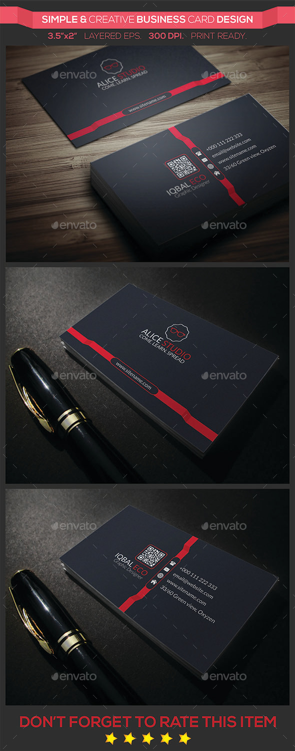 GraphicRiver Simple & Creative Business Card Design 9243486 GraphicRiver Simple & Creative Business Card Design 9243486