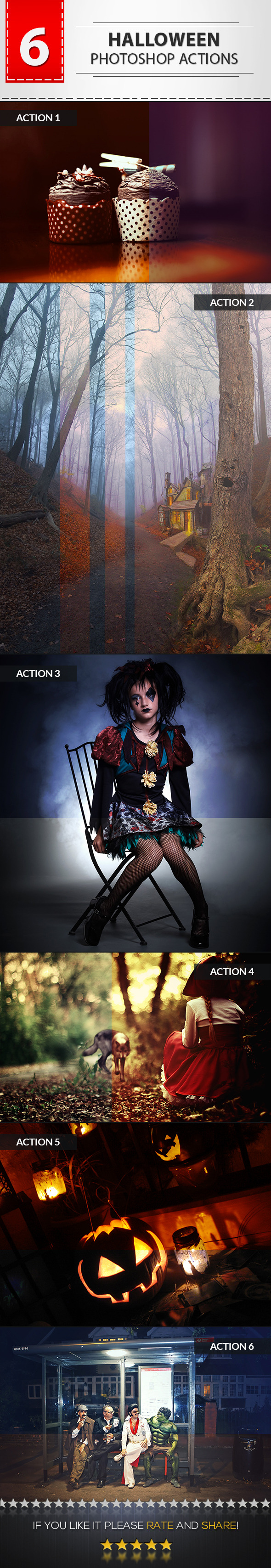 GraphicRiver 6 Halloween Photoshop Actions 9243615 GraphicRiver 6 Halloween Photoshop Actions 9243615