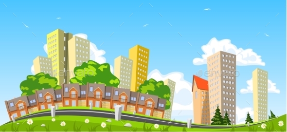 GraphicRiver Abstract Vector City Row Building 9243952 GraphicRiver Abstract Vector City Row Building 9243952