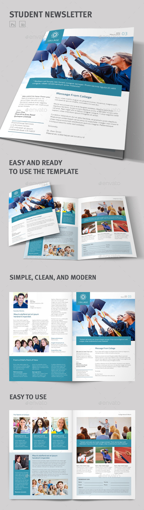 GraphicRiver Student Newsletter 9211796 GraphicRiver Student Newsletter 9211796