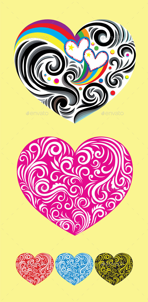 GraphicRiver Heart Love Ornament 9248519 GraphicRiver Heart Love Ornament 9248519