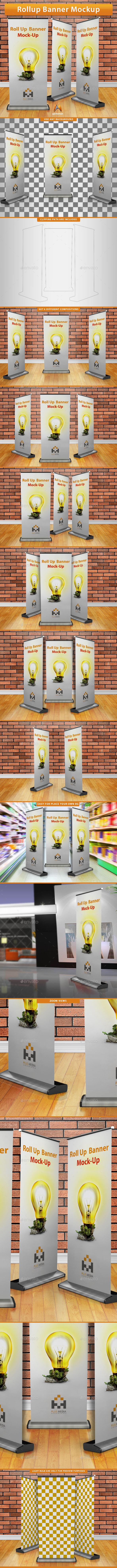 GraphicRiver Roll-Up Banner Mockup 9248849 GraphicRiver Roll-Up Banner Mockup 9248849
