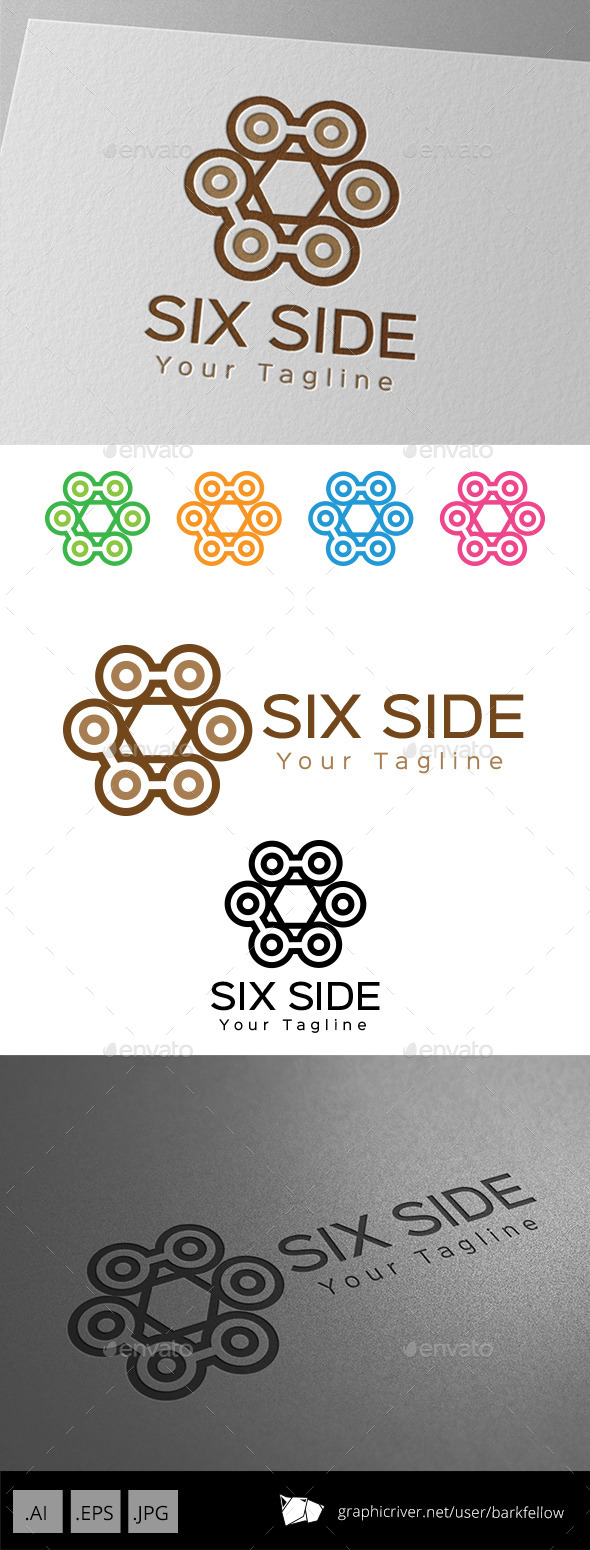 GraphicRiver Six Side Vintage Ornament Logo 9249288 GraphicRiver Six Side Vintage Ornament Logo 9249288