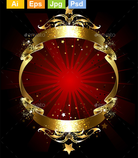 GraphicRiver Golden Ribbon 9249335 GraphicRiver Golden Ribbon 9249335