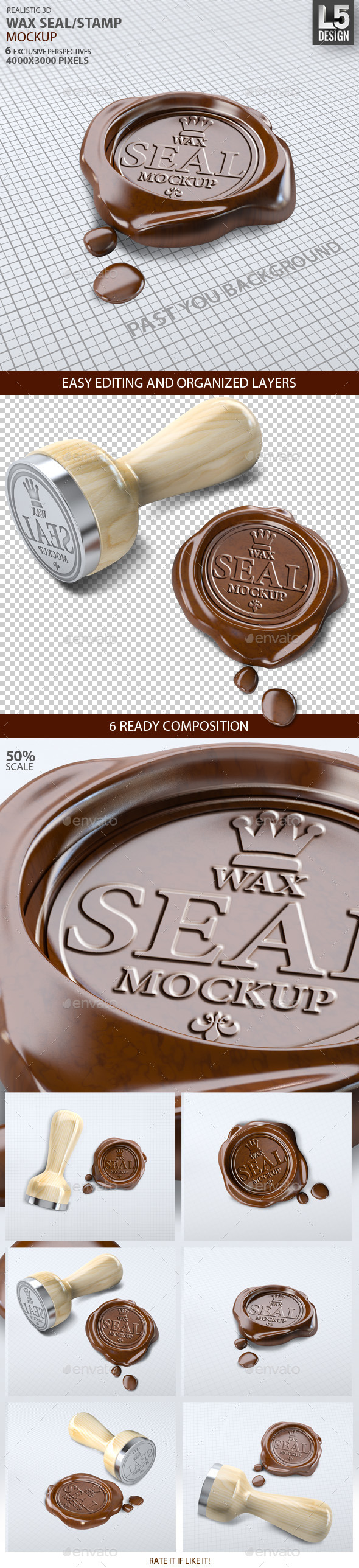 GraphicRiver Wax Seal Stamp Mock-up 9250563 GraphicRiver Wax Seal Stamp Mock-up 9250563