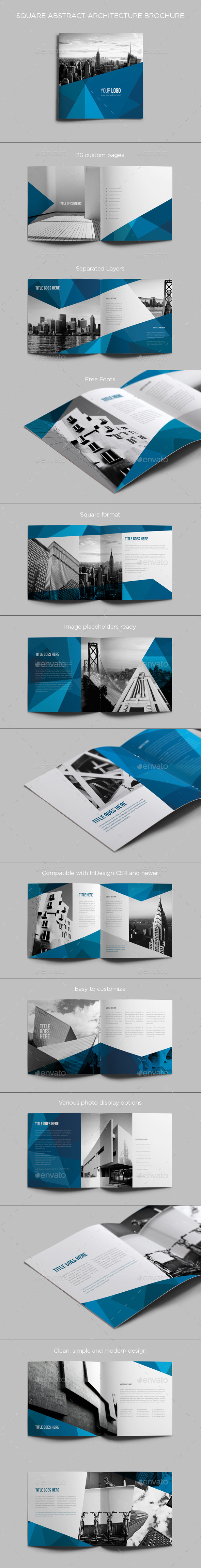 Square Abstract Architecture Brochure (Brochures)