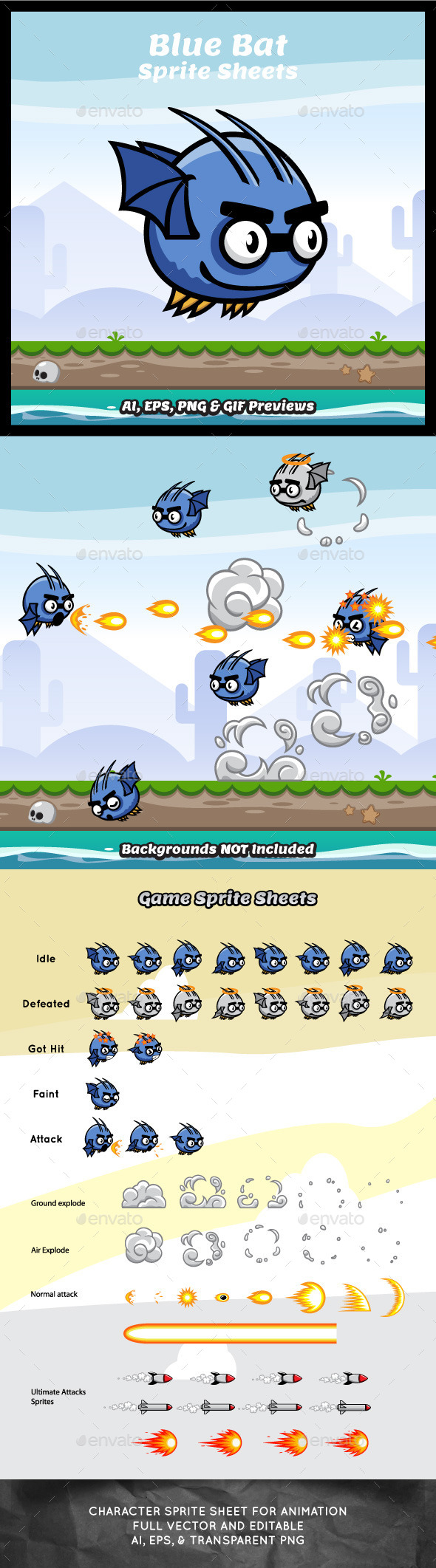 GraphicRiver Blue Bat Game Character Sprite Sheets 9251592 GraphicRiver Blue Bat Game Character Sprite Sheets 9251592