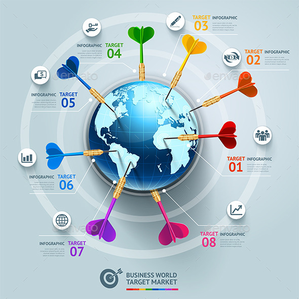 GraphicRiver Business World Target Marketing Dart Infographic 9252214 GraphicRiver Business World Target Marketing Dart Infographic 9252214