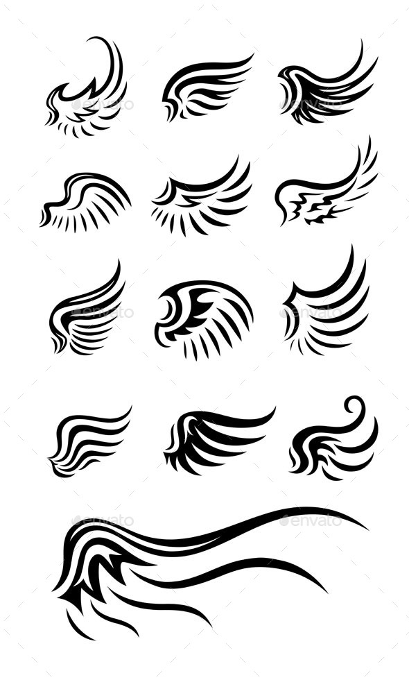 GraphicRiver Wings Set 9252570 GraphicRiver Wings Set 9252570