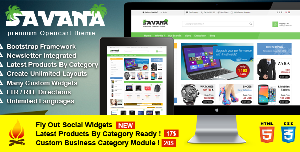 Savana - Premium Opencart Theme