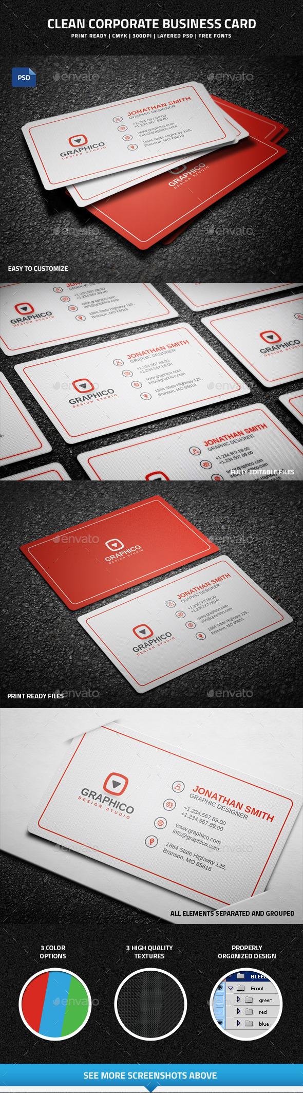 GraphicRiver Clean Corporate Business Card 9254278 GraphicRiver Clean Corporate Business Card 9254278