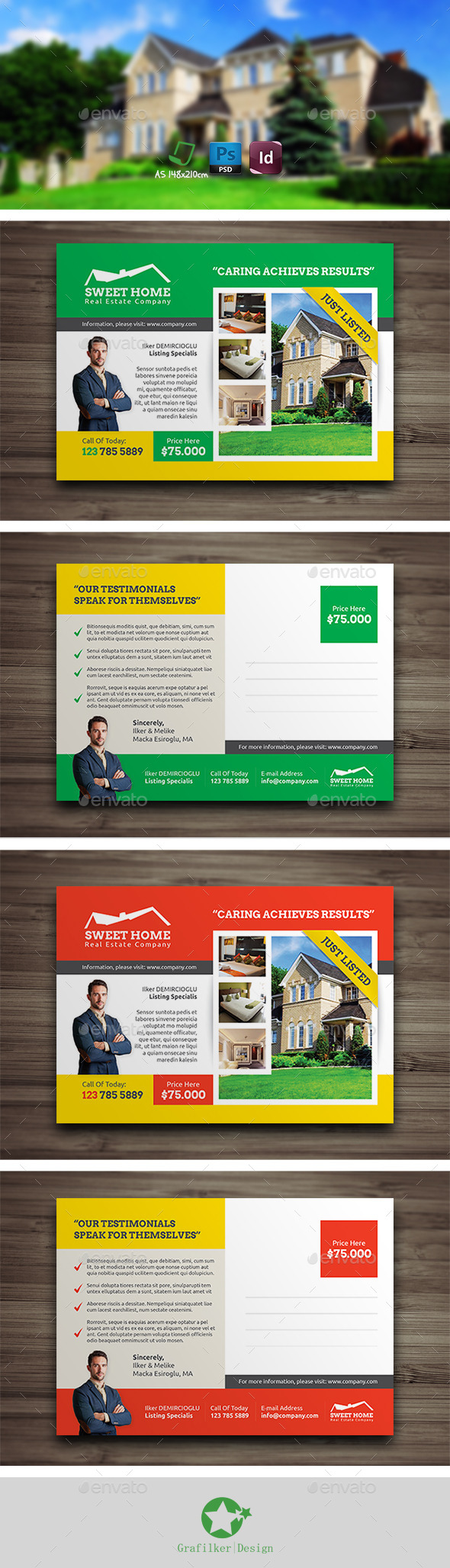 GraphicRiver Real Estate Postcard Templates 9254351 GraphicRiver Real Estate Postcard Templates 9254351