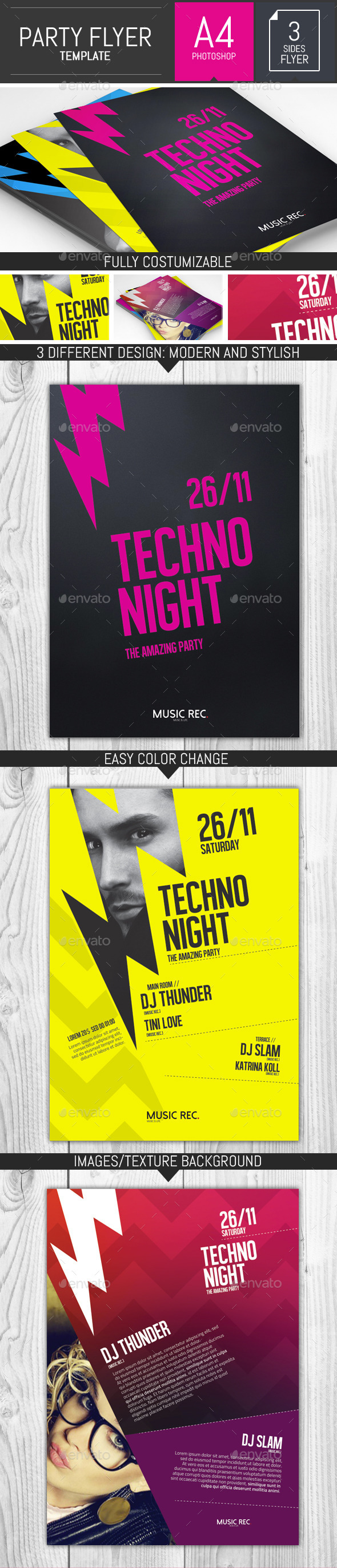 GraphicRiver Let s Rock Party Flyer Template 9255448 GraphicRiver Let s Rock Party Flyer Template 9255448
