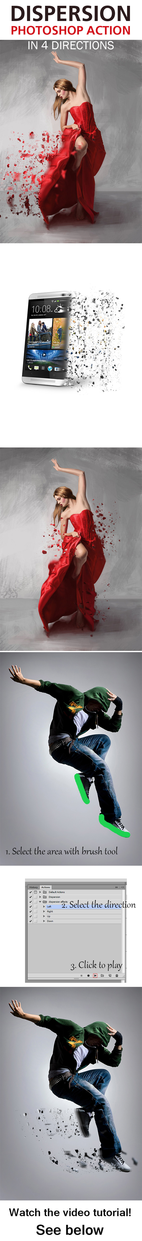 Dispersion Photoshop Effect Action - Photo Effects Actions