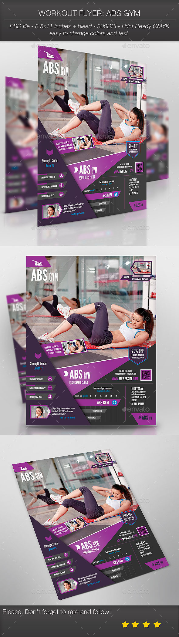 Workout Flyer: Abs Gym