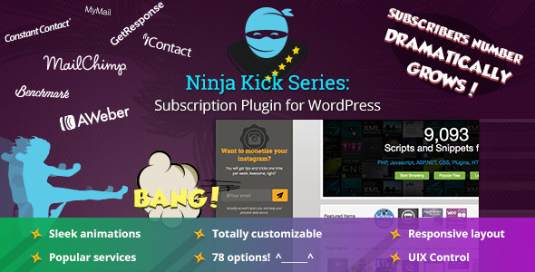 Ninja Kick Subscription WordPress Plugin Ninja Kick Subscription WordPress Plugin