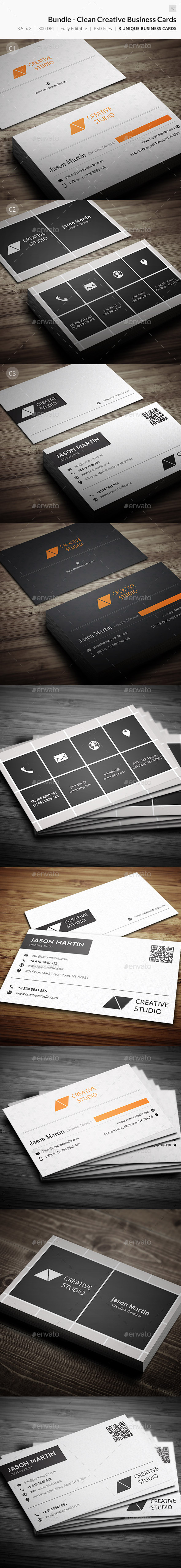 GraphicRiver Bundle Creative Business Cards 43 9256010 GraphicRiver Bundle Creative Business Cards 43 9256010