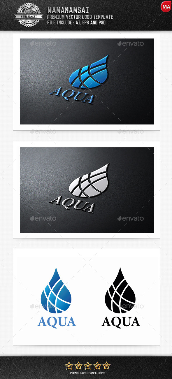 GraphicRiver Aqua Logo 9256839 GraphicRiver Aqua Logo 9256839