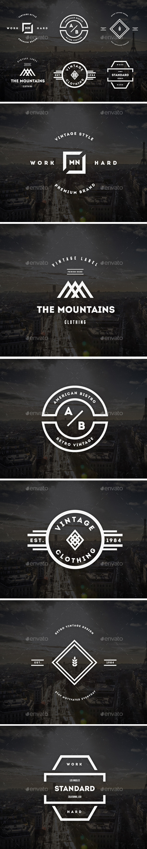 GraphicRiver Vintage Labels & Badges Logos V22 9257168 GraphicRiver Vintage Labels & Badges Logos V22 9257168