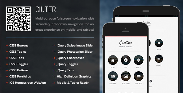 Ciuter | Mobile & Tablet Responsive Template