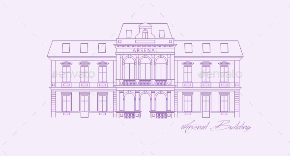 GraphicRiver Minimalist Historic Building Graphic 9167462 GraphicRiver Minimalist Historic Building Graphic 9167462
