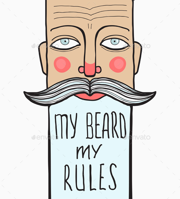 GraphicRiver Bearded Man Portrait 9257306 GraphicRiver Bearded Man Portrait 9257306