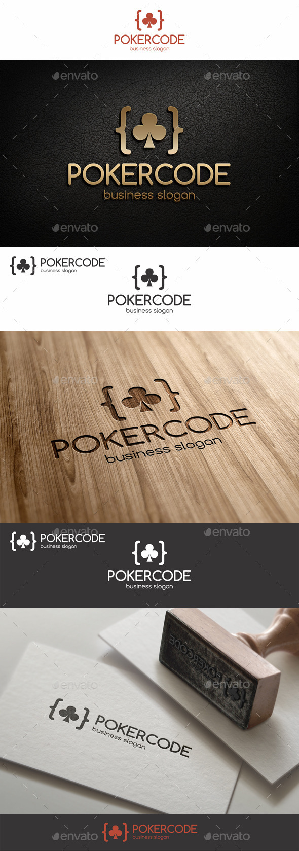 GraphicRiver Poker Code Logo 9257359 GraphicRiver Poker Code Logo 9257359