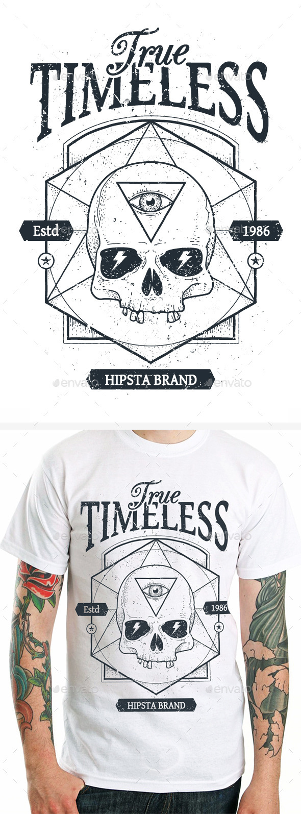 GraphicRiver Dotwork Skull Print #1 9258002 GraphicRiver Dotwork Skull Print #1 9258002