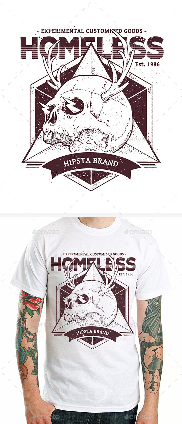 GraphicRiver Dotwork Skull Print #5 9258091 GraphicRiver Dotwork Skull Print #5 9258091