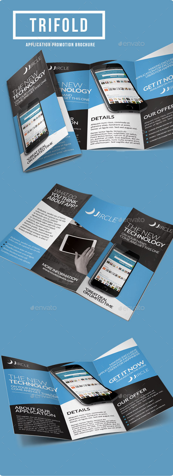 GraphicRiver App Promotion Trifold Brochure 9258240 GraphicRiver App Promotion Trifold Brochure 9258240