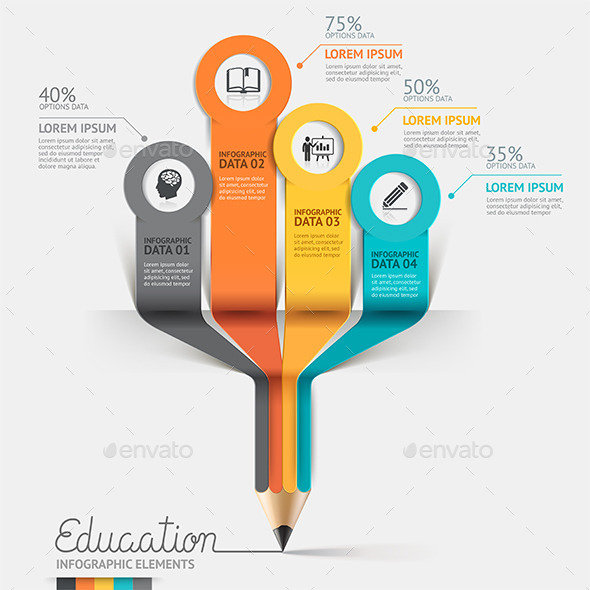 GraphicRiver Education Pencil Step Option Infographics 9258367 GraphicRiver Education Pencil Step Option Infographics 9258367