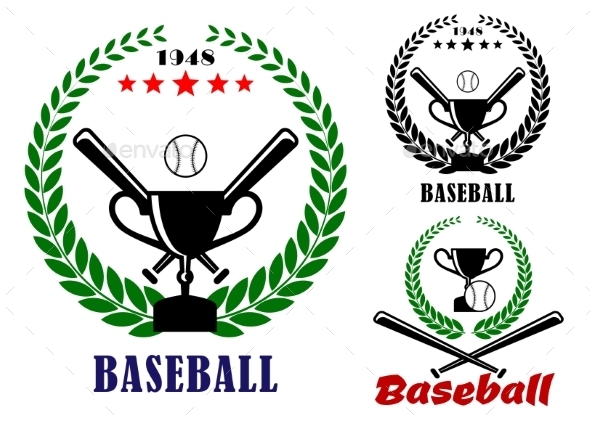 GraphicRiver Baseball Badges or Emblems 9258375 GraphicRiver Baseball Badges or Emblems 9258375