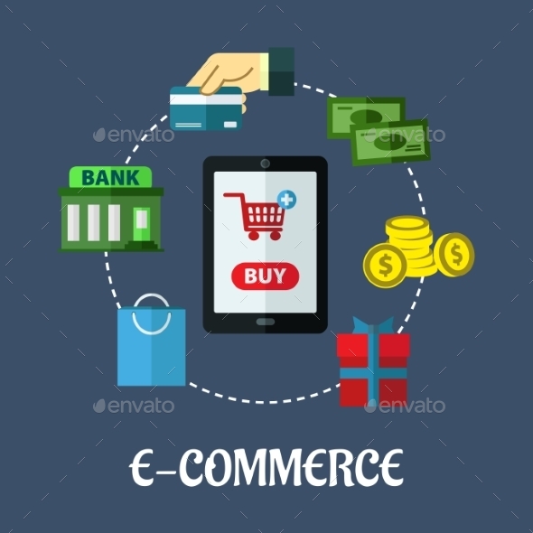 GraphicRiver E-Commerce Flat Concept Showing Payment Options 9258455 GraphicRiver E-Commerce Flat Concept Showing Payment Options 9258455