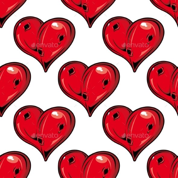 GraphicRiver Red Valentines Hearts Seamless Pattern 9258471 GraphicRiver Red Valentines Hearts Seamless Pattern 9258471