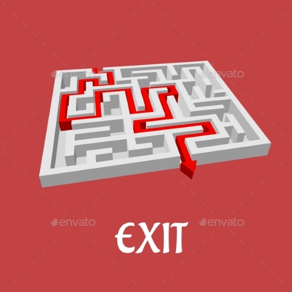 GraphicRiver Vector Labyrinth or Maze Puzzle 9258482 GraphicRiver Vector Labyrinth or Maze Puzzle 9258482