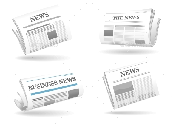 GraphicRiver Folded Newspaper Icons 9258553 GraphicRiver Folded Newspaper Icons 9258553