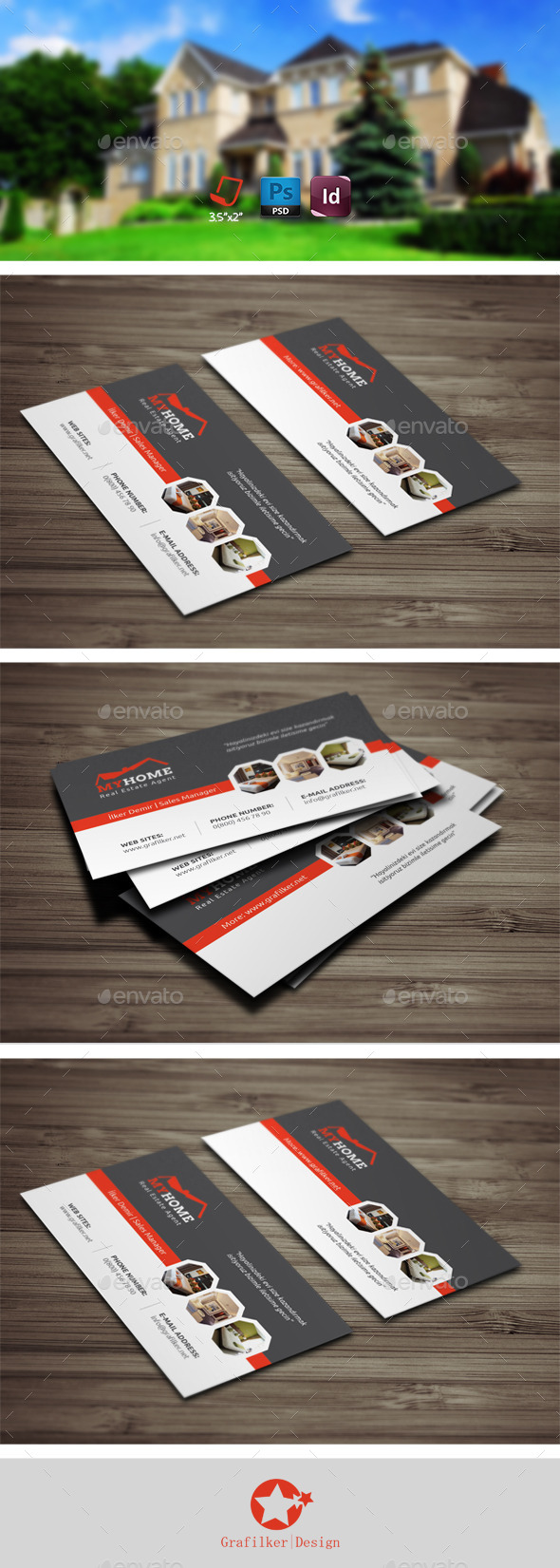 GraphicRiver Real Estate Business Card Templates 9258983 GraphicRiver Real Estate Business Card Templates 9258983