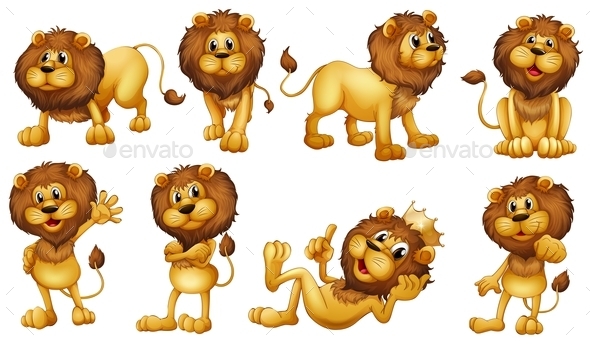 GraphicRiver Lions 9258995 GraphicRiver Lions 9258995
