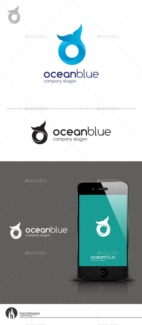 GraphicRiver Ocean Blue Logo 9259158 GraphicRiver Ocean Blue Logo 9259158