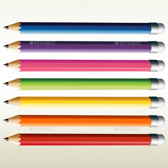 Colorful Pencils (Man-made Objects)