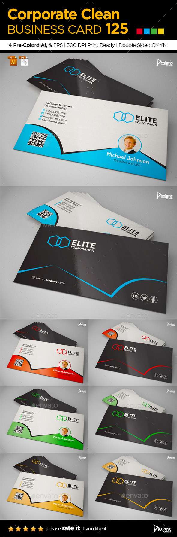 GraphicRiver Simple and Clean Business Card 125 9259757 GraphicRiver Simple and Clean Business Card 125 9259757