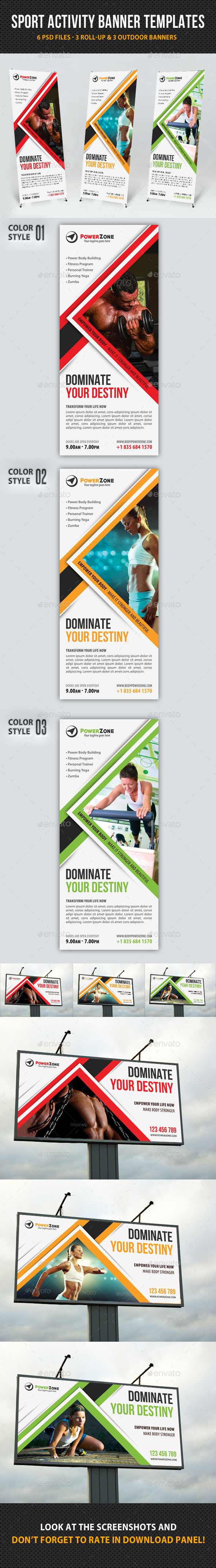 GraphicRiver Sport Activity Banner Templates 9259826 GraphicRiver Sport Activity Banner Templates 9259826