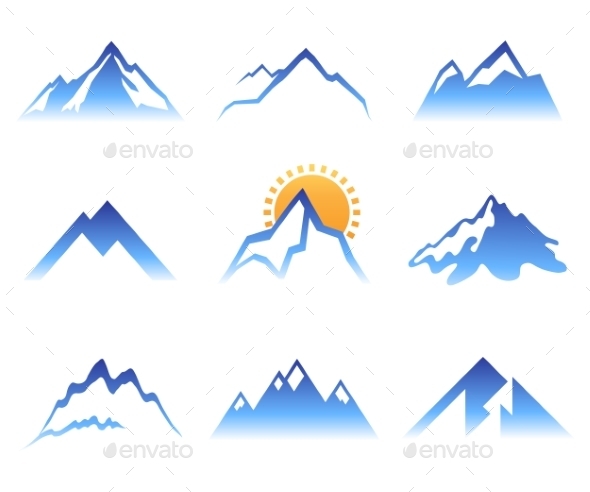 GraphicRiver Mountains Signs 9260974 GraphicRiver Mountains Signs 9260974