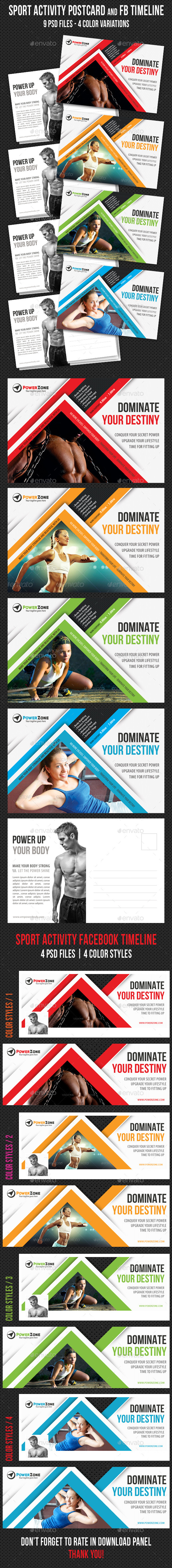 GraphicRiver Sport Activity Postcard and FB Timeline V04 9262008 GraphicRiver Sport Activity Postcard and FB Timeline V04 9262008