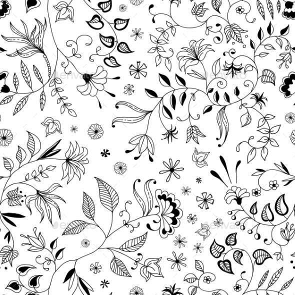 GraphicRiver Flower Seamless Floral Pattern or Background Thin 9262031 GraphicRiver Flower Seamless Floral Pattern or Background Thin 9262031