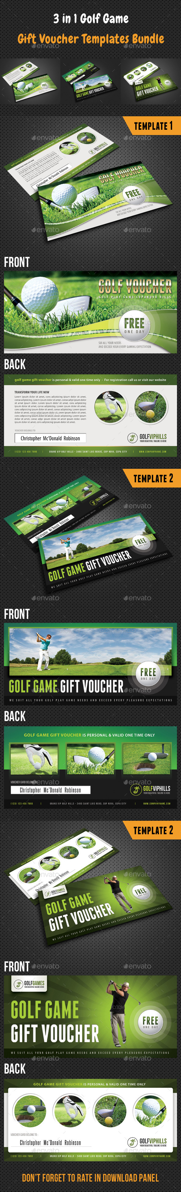 GraphicRiver 3 in 1 Golf Game Gift Voucher Bundle 9263494 GraphicRiver 3 in 1 Golf Game Gift Voucher Bundle 9263494