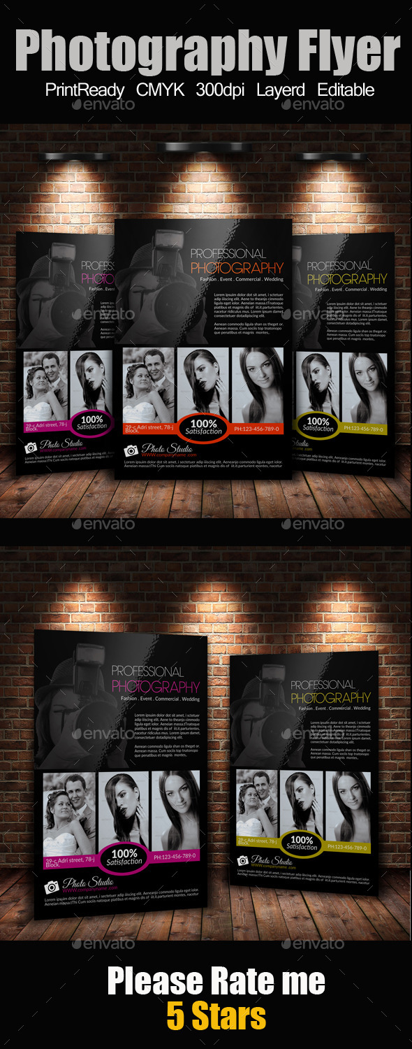 GraphicRiver A4 Photography Flyer 9263639 GraphicRiver A4 Photography Flyer 9263639