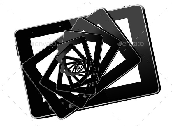 kaleidoscope from black tablets (Misc) Photo Download